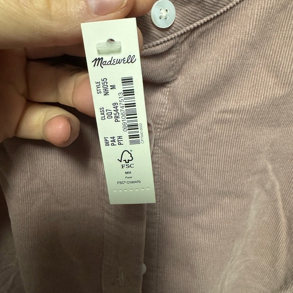 Madewell Dresses & Skirts - Madewell Pink Corduroy Dress